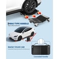 thumbnail image 5 of Car Wheel Dolly, 6000 lbs/2722 kg Car Moving Cart with Brakes, Set of 4 Piece, Heavy-Duty Vehicle Dolly, Moving Cars, Trucks, Trailers, Motorcycles, and Boats, 5 of 7