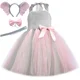 thumbnail image 2 of Vestido con tutú de elefante volador rosa y gris para niñas pequeñas, disfraz de Halloween, disfraces de animales, ropa para fiestas en la jungla, 2 of 5