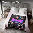 thumbnail image 6 of Kpop Gifts Blanket for Teen Girls Music Women Friends K-Pop Fans Lovers,Kpop Merch Stuff,Christmas Birthday Gifts for BFF Girls Women,Just A Girl Who Loves K-pop Blanket 60*50in (Black), 6 of 9