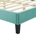 thumbnail image 5 of Modway Current Performance Velvet Full Platform Bed in Mint, 5 of 10