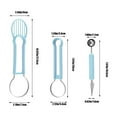 thumbnail image 3 of WNFJR Melon Ball Spoon Set 5 In 1 Fruit Cutting Tool Watermelon Scoop Fruit Carver Stainless Steel Kitchen Utensil, 3 of 5