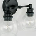 thumbnail image 4 of Mid-Century 2 Light Transitional Bath Vanity Approved For Damp Locations In Transitional Style 14.5 High By 9.75 Wide-Matte Black Finish Capital, 4 of 7