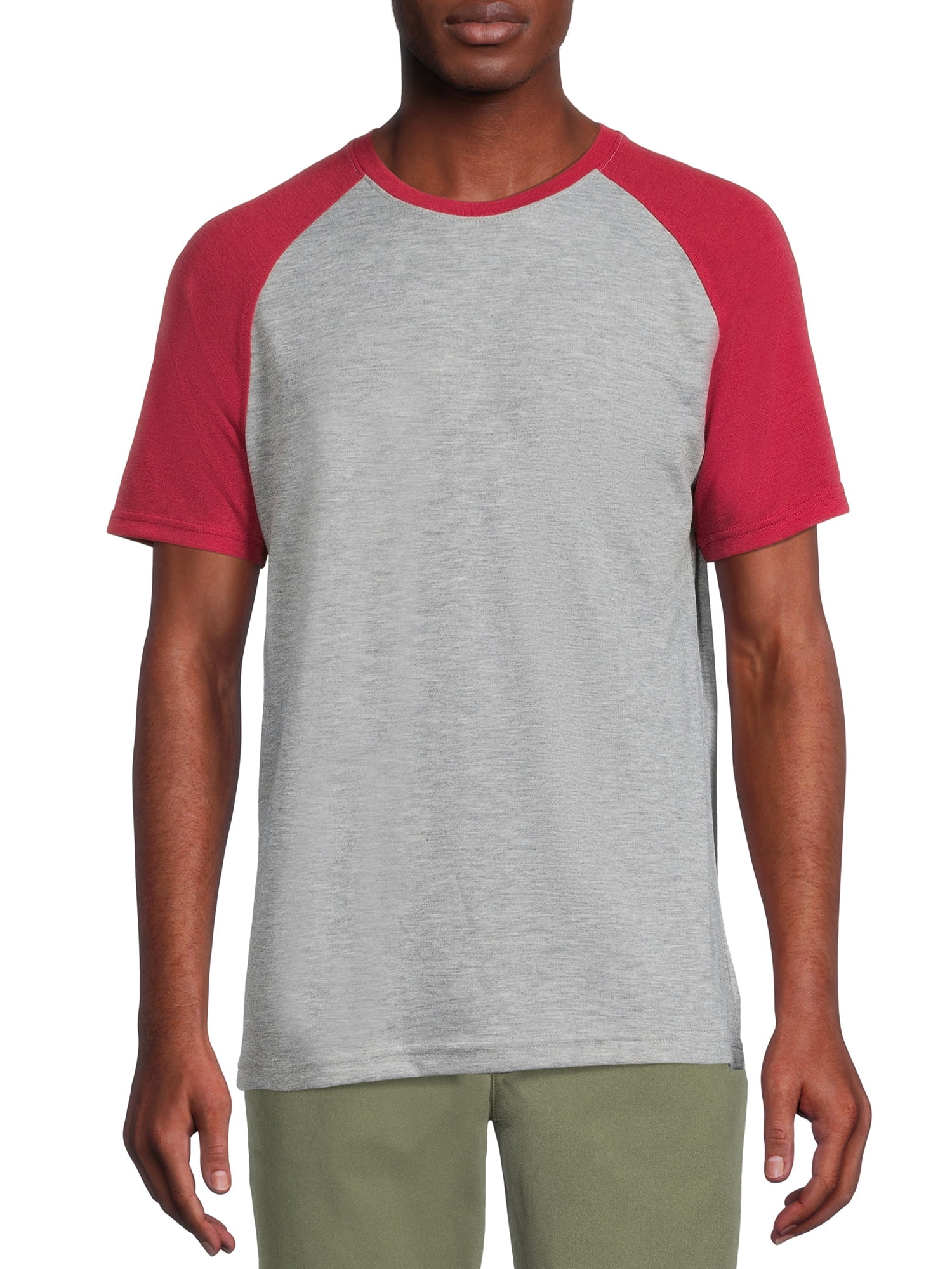 George Men's Raglan Tee with Short Sleeves, 2-Pack