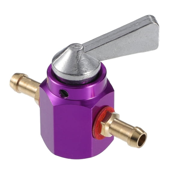 Unique Bargains Fuel Tap Petcock Valve Switch 6mm for Motorcycle Motorbike Quad Dirt Bike Go Kart Aluminum Alloy Purple