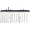 thumbnail image 5 of James Martin Vanities E645-V60D-GW-3CSP Athens 60" Free Standing Double Wood Vanity Set -, 5 of 7