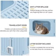 thumbnail image 6 of Dextrus Large Enclosed Cat Litter Box with Lid Drawer Type Easy to Clean,with Cushion&Litter Scoop,Blue, 6 of 7