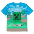 thumbnail image 5 of Minecraft Creeper Little Boys T-Shirt and Shorts Outfit Set Little Kid to Big Kid, 5 of 5