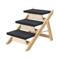 thumbnail image 1 of Escalier pour Animaux en Bois pour Tous les Chiens et Chats, Pente Réglable, Escaliers Pliables pour Chien, 3 Marches, 1 of 10