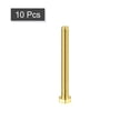 thumbnail image 3 of Unique Bargains Brass Hex Bolts, M5x50mm 10 Pack Fully Thread Grade 4.8 Machine Screws, 3 of 4