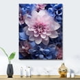 thumbnail image 2 of Designart "Pink Purple modern Still Lifes" Abstract Still Lifes Metal Art Print, 2 of 5