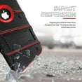 thumbnail image 5 of ZIZO BOLT Series for iPhone XR Case Military Grade Drop Tested with Tempered Glass Screen Protector Holster and Kickstand BLACK RED, 5 of 6