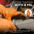 thumbnail image 7 of FIRST GLOVE Heavy Duty Disposable Gloves - 8 Mil Thick Orange Nitrile Gloves, Industrial with Raised Diamond Textured, Latex-Free and Tear-Resistant - 1000 Ct. (Medium), 7 of 7