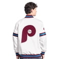 thumbnail image 2 of Men's-Starter  White Philadelphia Phillies Cooperstown Scout Full-Snap Varsity Jacket, 2 of 2