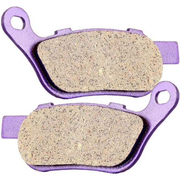 ECCPP FA458 Rear Carbon Fiber Brake Pads Fit for 2008 2009 2010 2012 2013 2014 2015 2016 Dyna Fat Bob FXDF/Dyna Street Bob FXDB, Fatboy Lo FLSTFB 2012, Night Train FXSTB 2008-2009