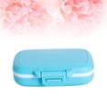thumbnail image 2 of MasteelfCA 1pc Mini Pill Box Portable Medicine Storage Case Plastic Pills Box Container (Blue), 2 of 8