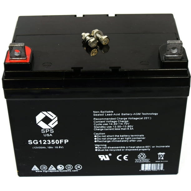 SPS Brand 12V 35Ah Replacement battery for Bruno Merits Power Chair MP