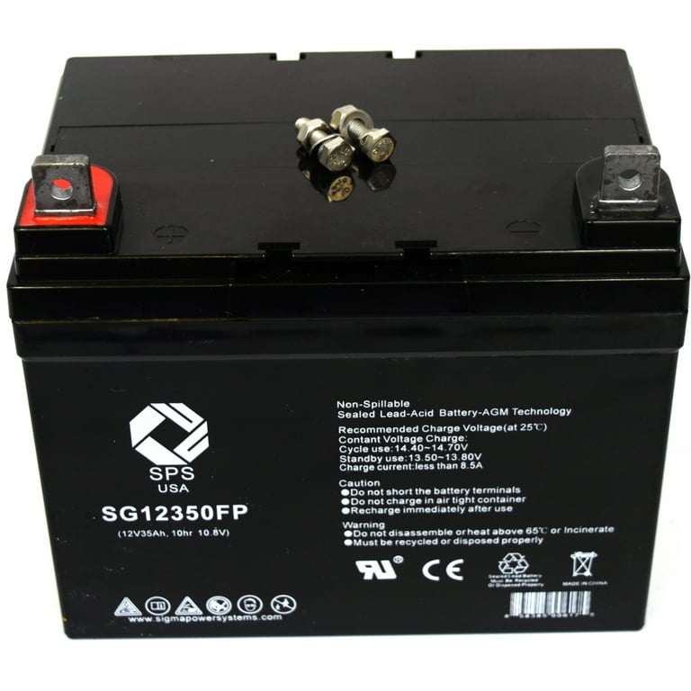 SPS Brand 12V 35Ah Replacement battery SG12350 for Lawn Mower Encore Z52
