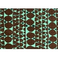thumbnail image 1 of Ahgly Company Indoor Rectangle Abstract Turquoise Blue Modern Area Rugs, 8' x 10', 1 of 4