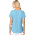 thumbnail image 2 of Hanes-Women's Short-Sleeve Shirred Scoop-Neck Tee-9336, 2 of 3