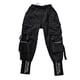 thumbnail image 1 of Gibobby Pantalones deportivos de mujer Pantalones Casual Mujer Cargo Punk Hop Bolsillos Pantalones Jogger Hip con múltiples pantalones(Negro,G), 1 of 4