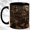 Black, variant on Haunted House Coffee Mug, Full Moon Mug, Ceramic 11 oz