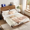 thumbnail image 4 of Queen Size Platform Bed with Headboard, Wooden Floating Bed with Charging Station, Bamboo-Made Queen Bed Frame with Support Slats for Teens Adults, Brown, 4 of 10