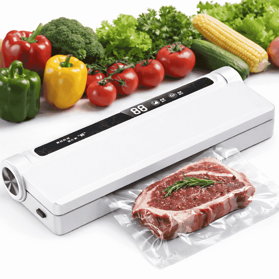 Vacuum Sealer, Food Sealer Machine with Dry Wet Modes for Meal Prep, Food Sealer