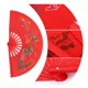 thumbnail image 5 of Abanico de baile Tai Chi ANGGREK Seda de Bambú Rojo, 5 of 8