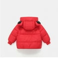thumbnail image 4 of Ccpelsie Boys' Puffer Jacket - Full Zip Up Hooded Winter Jacket Toddler Winter Jackets for Little/Big Boys(Red,12-18 Months), 4 of 4