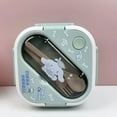 thumbnail image 4 of Sanrio Hello Kitty  Kuromi Cinnamoroll Plastic Lunch Box Bring Cutlery Cartoon Anime Pompompurin Divided Bento Box Microwaveable, 4 of 22