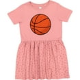 thumbnail image 3 of Inktastic Basketball Sports Ball Girls Toddler Dress, 3 of 5