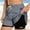 Gray, variant on Women's Plus Size 2-in-1 Running Shorts with Mesh Outer Layer and Inner Brief, Quick Dry Double Layer Athletic Shorts with Drawstring Waist for Gym Workout