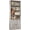 Beige Maple, variant on Industrial Bookshelves and Bookcases with Doors Floor Standing 6 Shelf Display Storage Shelves 70 in Tall Bookcase for Home Office, Living Room Beige Maple