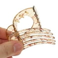 thumbnail image 5 of Unique Bargains 1 Pc Exquisite Heart-Shaped Hollow Hair Clips Hairdo Clip Light Brown, 5 of 5