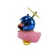 thumbnail image 3 of Pato Decorativo Rosa Con Casco Cromado Azul, 3 of 4