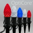 thumbnail image 2 of Wintergreen Lighting C7 Red, White & Blue OptiCore LED Pathway Light Kit, 75 Lights, 12" Spacing, Black Wire, Black Stake, 75 ft, 2 of 8