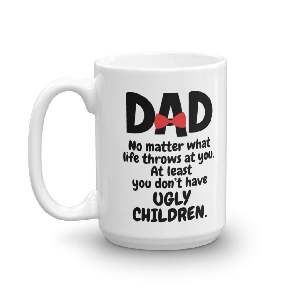 Dad No Matter What Life Throws At You Cool Graphic Bow Tie Coffee