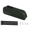 thumbnail image 4 of Almencla Bicycle Top Tube Pouch Cycling Pack Keys Zipper Storage Bike Front Frame Bag Dark Green, 4 of 8