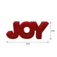 thumbnail image 3 of Holiday Time Red Flocking "JOY" Decor, 3 of 4