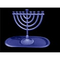 thumbnail image 1 of 6 x 6.5 in. & 8.4 in. Hanukkah Menorah & Tray Set, Blue, 1 of 1