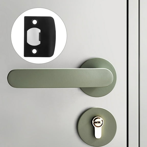 WHAMVOX Deadbolt Reinforcement Plate Strike Plates Interior Doors Black