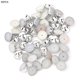 thumbnail image 1 of 50 piezas de remaches de perlas electrochapadas brillantes semicirculares de 8 mm para decoración de sombreros de tela (plata), 1 of 7