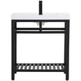 thumbnail image 6 of 30 inch Single Bathroom Metal Vanity in Black, 6 of 14