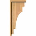 thumbnail image 3 of 5 1/2"W x 10"D x 22"H Mediterranean Smooth Corbel w/Backplate, Western Red Cedar, 3 of 9