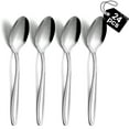 thumbnail image 1 of Mirdinner 24 Pcs Dinner Spoons Set, 7.67" Stainless Steel Soup Spoons Silverware Set, Silver Spoons, Using for Home, Kitchen or Restaurant, Mirror Polished, Dishwasher Safe, 1 of 6