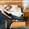 thumbnail image 4 of Electric Heated Blanket, Soft Flannel Fabric Heating Blanket Features 5-Level Temperature Adjustment Machine Washable ETL Certified Double-Sided Heating, 4 of 4