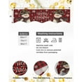 thumbnail image 6 of Red Plaid Snowman Christmas Fireplace Mantel Scarf Table Runner, Xmas Snowflake Funny Rustic Winter Garland Mantel Top Tablerunners Dresser Scarves Cover for Windows Party Living Room 70''x17'', 6 of 6