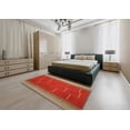 thumbnail image 5 of Ahgly Company Machine Washable Indoor Square Contemporary Red Area Rugs, 8' Square, 5 of 7