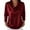 Red, variant on Women's Elegant Cowl Neck Satin Blouse Long Sleeve Ruched Front Draped Office Work Shirt Silk Top