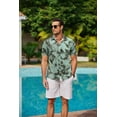 thumbnail image 3 of COOFANDY Men's Vacation Shirt Summer Beach Button Up Tropical Short Sleeve Floral Shirt, 3 of 7